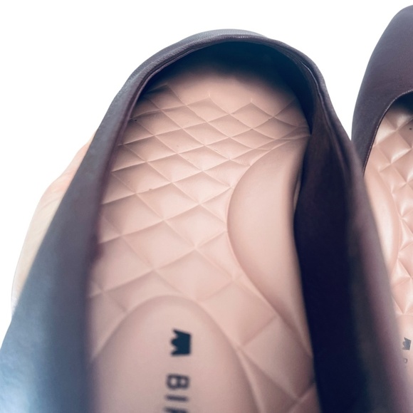 BIRDIES The Crane Leather Ballet Flats Square Toe Maroon Wine Size 8.5 - Picture 14 of 14